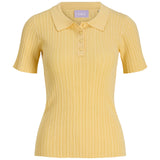 Produktbillede af gul HADLEY polo. Set forfra. Fra BySofieSønderby