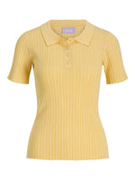 Produktbillede af gul HADLEY polo. Set forfra. Fra BySofieSønderby