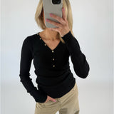HARLEY bluse sort