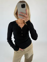 HARLEY bluse sort