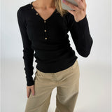 HARLEY bluse sort
