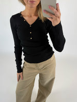 HARLEY bluse sort