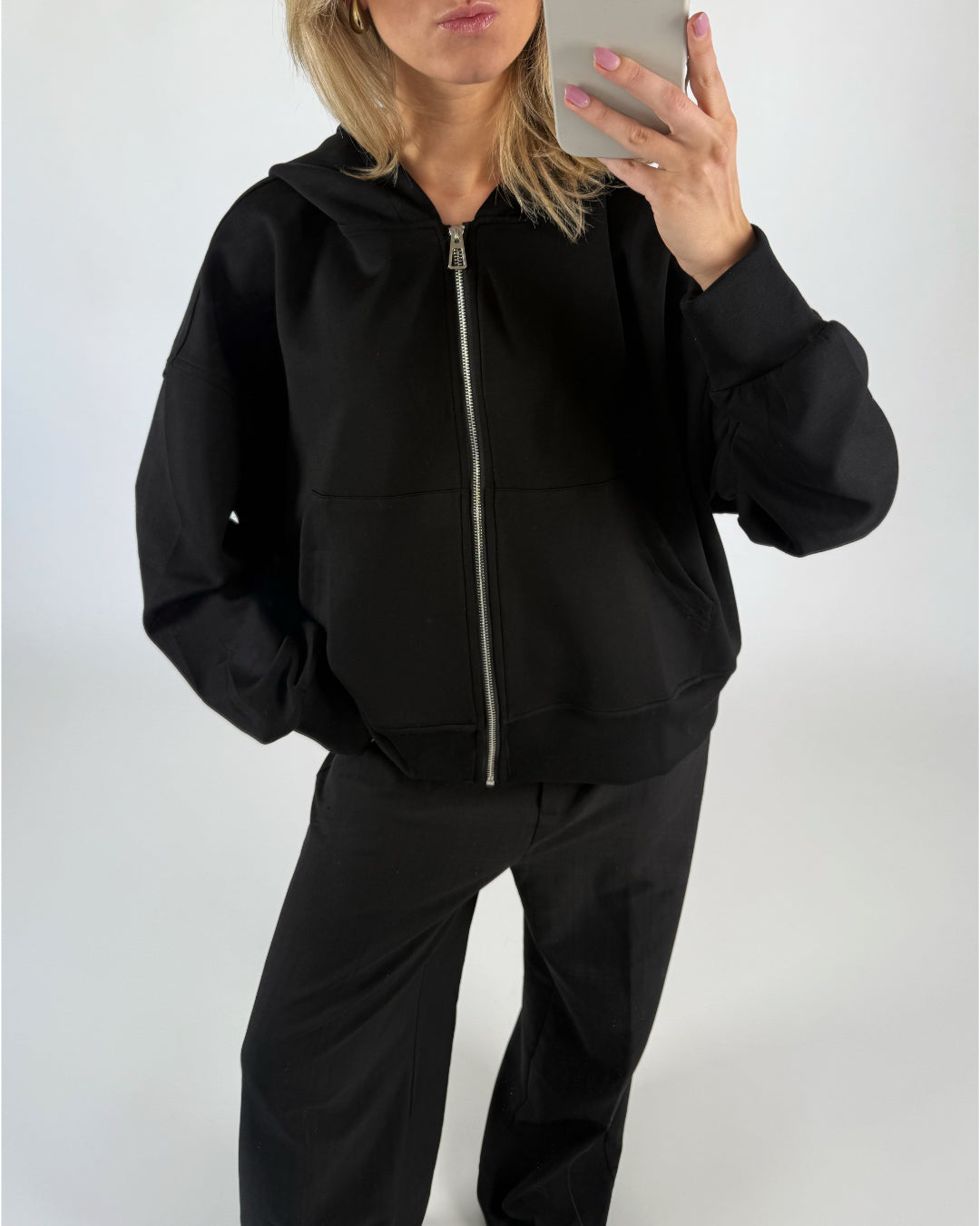 HEIDI zip hoodie sort