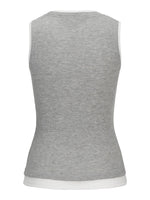 Produktbillede af går Henna top. Set bagfra. Fra BySofieSønderby