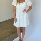 IVY midi kjole, hvid