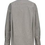 Produktfoto af en Caro skjorte med brun/hvide tern. Baggrund er hvid. Fra By Sofie Sønderby