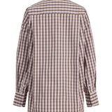 JAMIE skjorte, ternet lyserød/brun