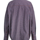 JAMIE skjorte, bordeaux/blå