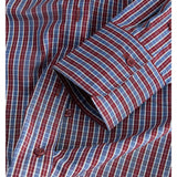 JAMIE skjorte, bordeaux/blå