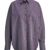 JAMIE skjorte, bordeaux/blå