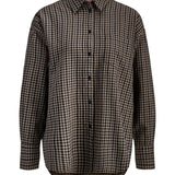 JAMIE skjorte, ternet brun/sort