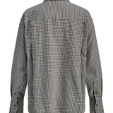 JAMIE skjorte, ternet hvid/brun