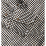 JAMIE skjorte, ternet hvid/brun