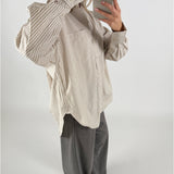 JAMIE skjorte beige_hvid