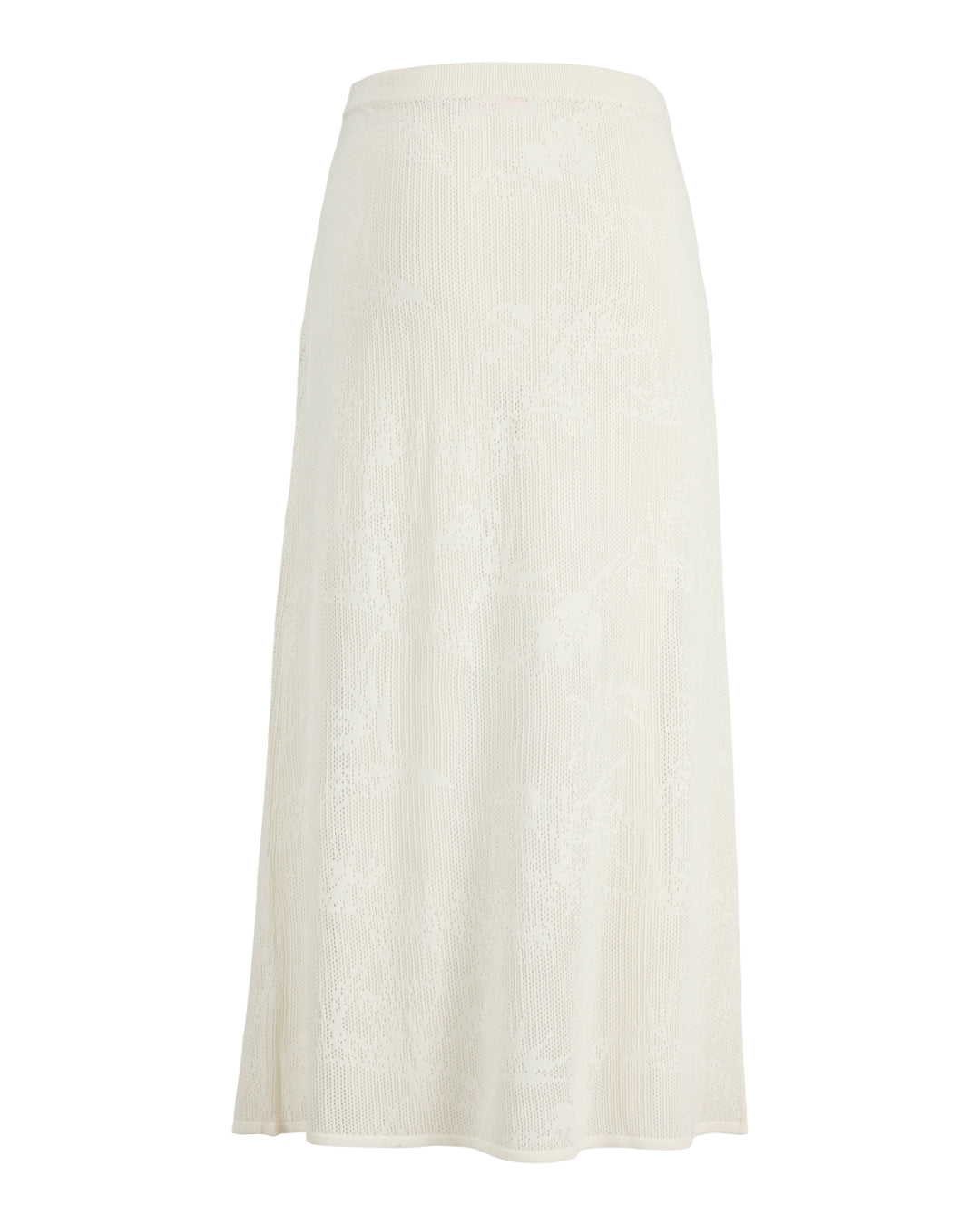 Produktbillede af hvid JASMINE nederdel. Set bagfra. Fra BySofieSønderby