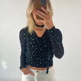 JELONA bluse, sort