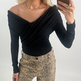JOCELYN bluse, sort
