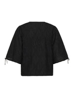 Produktfoto af JOELLA bluse, sort på hvid baggrund - fra BySofieSønderby