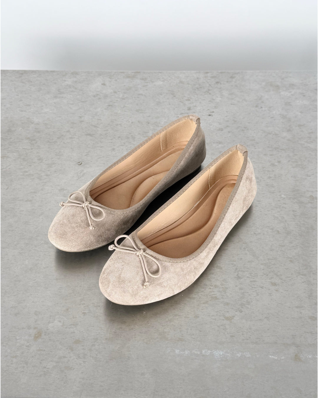 Produktbillede af beige JOELLE balleriner. Fra BySofieSønderby