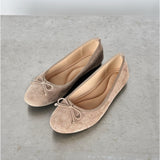 Produktbillede af sand farvet JOELLE ballerinaer. Fra BySofieSønderby