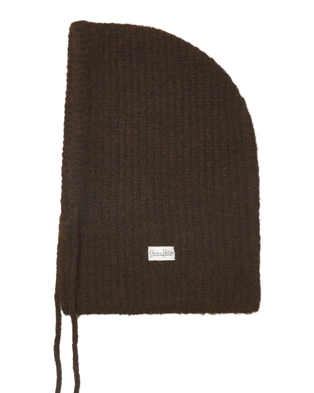 Produktbillede af brun KATHERINE balaclava. Fra BySofieSønderby