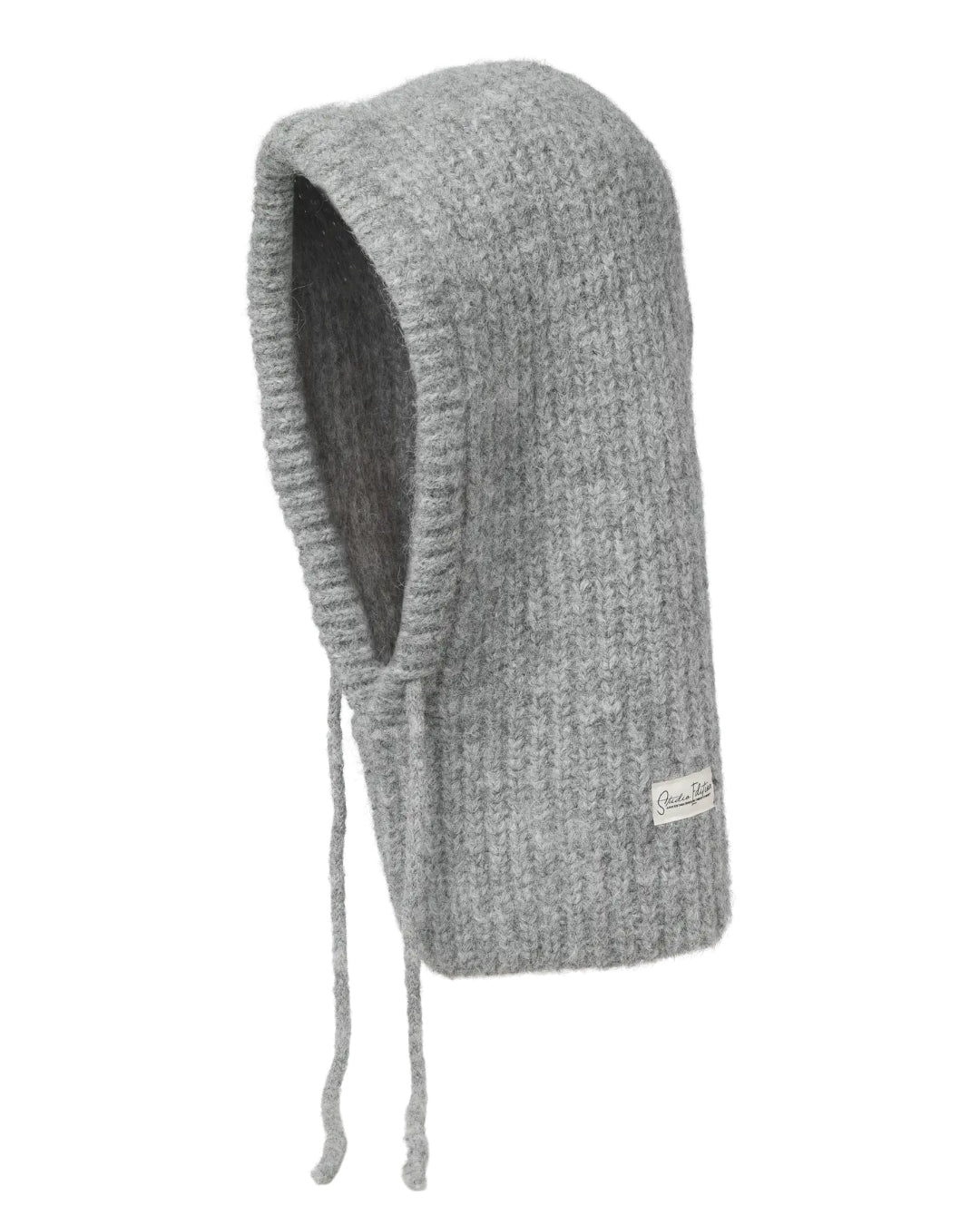 Produktbillede af grå KATHERINE balaclava. Fra BySofieSønderby