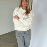 LACEY strik cardigan, creme