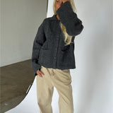 LACEY strik cardigan, grå