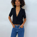 LAURA top, sort