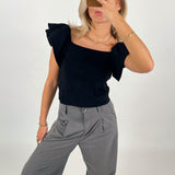 LEONORA top, sort