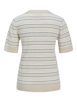 Produktfoto af LILLIANA polo t-shirt, creme på hvid baggrund - fra BySofieSønderby