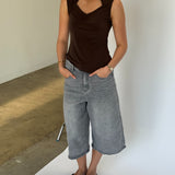 LINA top, brun