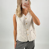 LISBETH vest, beige