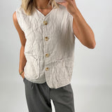 LISBETH vest, beige