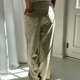 LORETTA wide leg jeans, sand