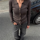 LUCCE cardigan, brun