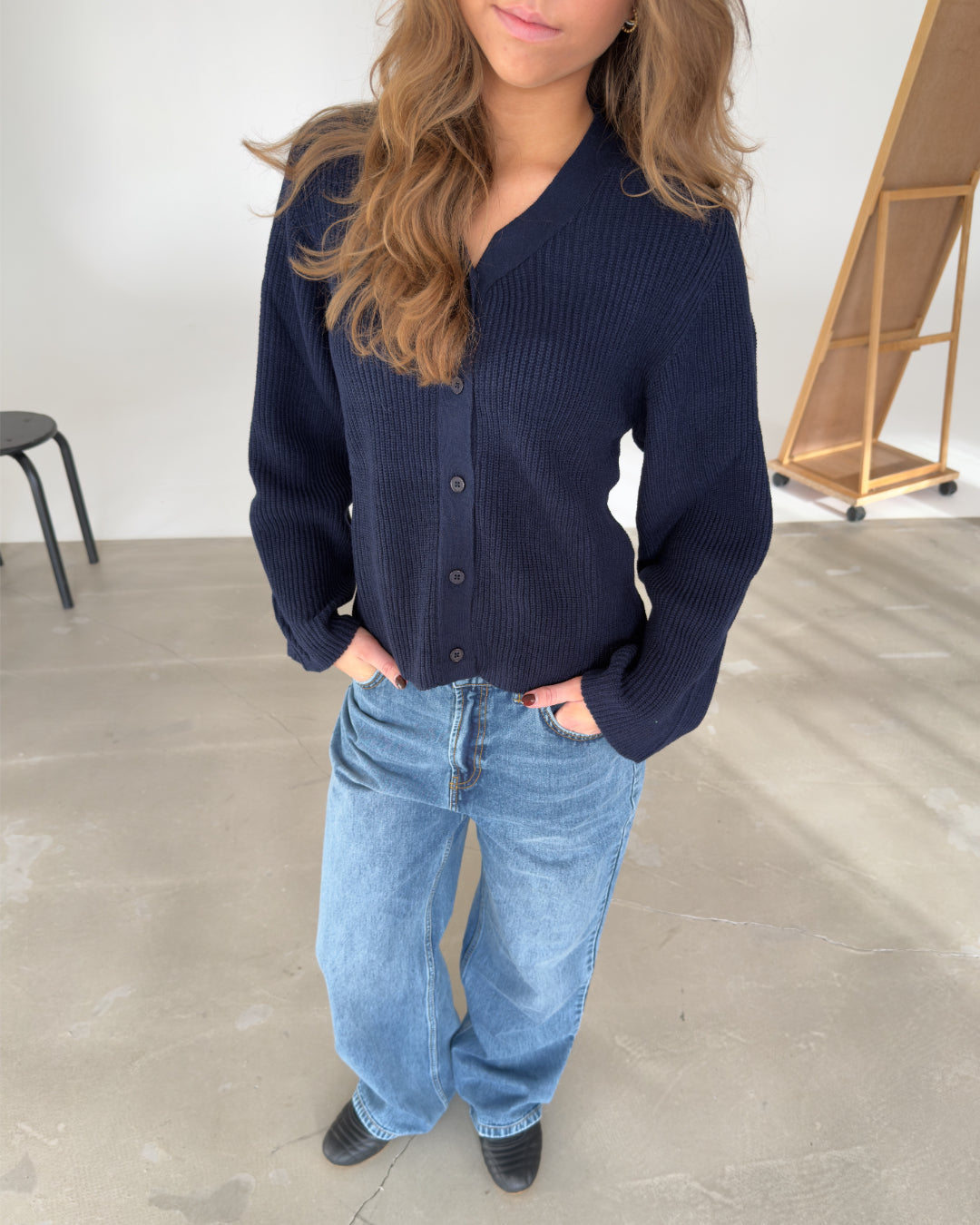 LUCY cardigan navy