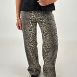 LUDMILA jeans, leopard