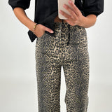 LUDMILA jeans, leopard