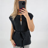 LUELLA vest, sort