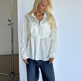 LYLAH skjortebluse, creme