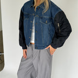 MADDIE bomberjakke, denim