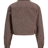 Produktbillede af brun/lyserød MADDY jakke. Set bagfra. Fra BySofieSønderby.