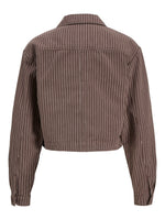 Produktbillede af brun/lyserød MADDY jakke. Set bagfra. Fra BySofieSønderby.