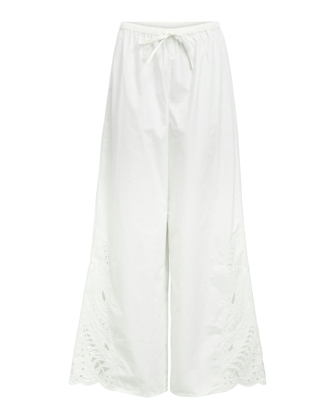 Produktbillede af hvid MADIA buks. Set forfra. Fra BySofieSønderby