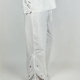 MADIA wide leg bukser, hvid