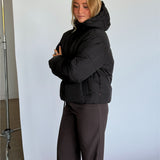 MAEVE puffer jakke, sort