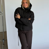 MAEVE puffer jakke, sort