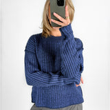 MAGHNA strik, mørkeblå