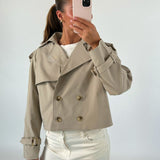 MAGNOLIA kort trenchcoat, beige